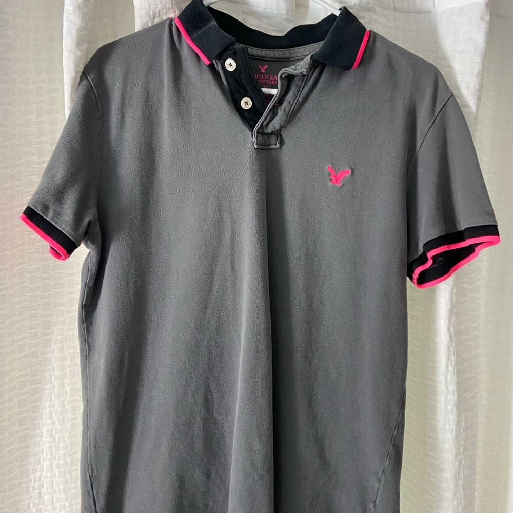 American Eagle 🦅 Mens Athletic Fit Polo